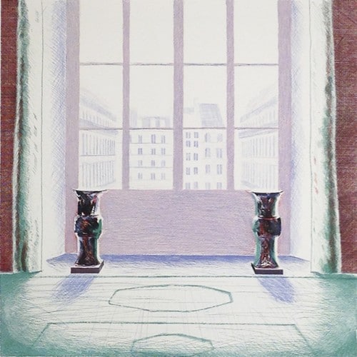 David Hockney Two Vases at the Louvre | Jonathan Novak Contemporary Art