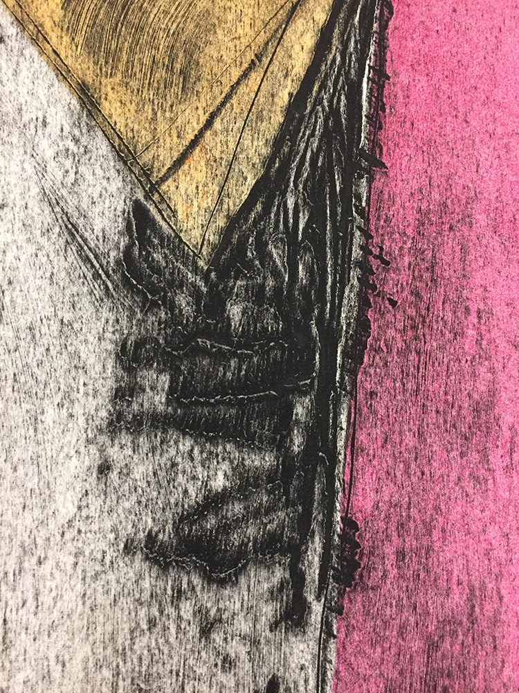 Jim Dine Robe Texture Closeup