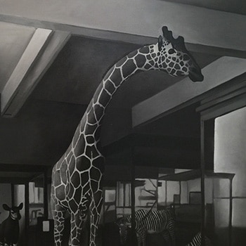 Chris Pfister Artist Giraffe Painting Thumbnail