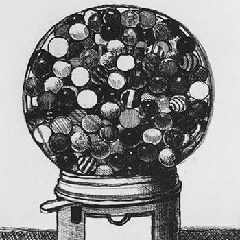 Wayne Thiebaud Print Gumball Machine Thumbnail for Linking