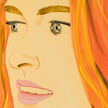 thumbnail image depicting portrait of a woman by Alex Katz
