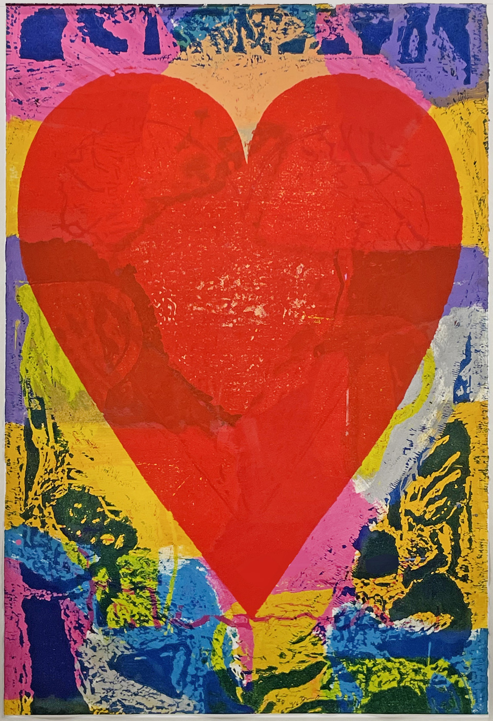Large Jim Dine heart print