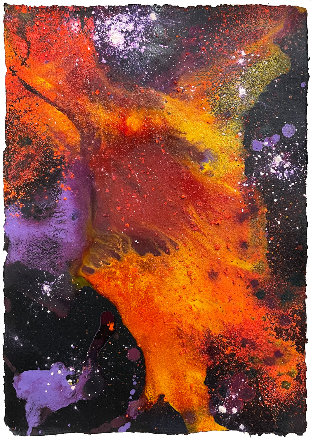 colorful abstract painting on paper by augustus francis